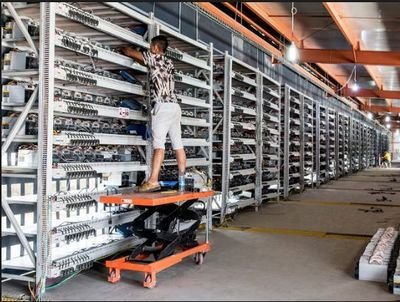 Modern mining facility showcasing advanced hardware