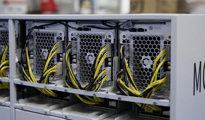An image showing different types of mining rigs assembled for hosting