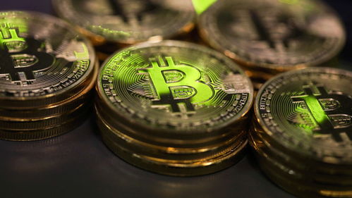 Bitcoin coin beside mining hardware showcasing crypto mining nexus